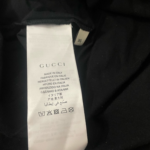 Gucci Angry Cat Printed Cotton Jersey T-Shirt Sz XS - Picture 6 of 7